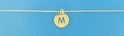 House collection 4020811 Necklace Yellow gold Letter M 0.8 mm x 40-42-44 cm