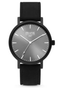 Frank 1967 7FW 0015 Watch steel/leather grey-black 42 mm