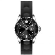 Frank 1967 7FW 0017 Watch steel/silicone silver-black 44 mm