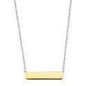 TI SENTO - Milano 3893SY Necklace Bar silver-gold colored 5 x 25 mm 38-48 cm