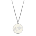 CO88 Collection Zodiac 8CN 26086 Steel Necklace with Pendant - Constellation Aquarius 15 mm - Length 42 + 5 cm - Silver / White
