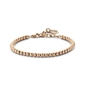 CO88 Collection Elemental 8CB 90245 Steel Bracelet with Beads - Size 4 mm - Length 16 + 4 cm - Rose colored