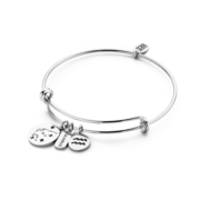 CO88 Collection Zodiac 8CB 90268 Steel Bracelet with Pendants - Constellation Aquarius - One-size - Silver