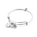 CO88 Collection Zodiac 8CB 90273 Steel Bracelet with Pendants - Constellation Cancer - One-size - Silver colored