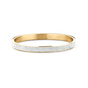 Key Moments 8KM BC0045 Steel Bangle With Crystal Size 58x50 mm Gold / White