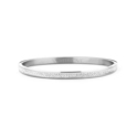Key Moments 8KM BC 0047 Steel Bangle with Crystal Size 58x50 mm Silver / White