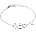 House collection Bracelet Silver Rounds 1.5 mm 16 + 3 cm