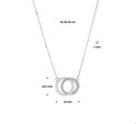 House Collection 1329248 Silver Necklace Round Zirconia 1.0 mm x 41-45 cm