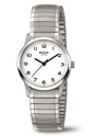 Boccia 3287-01 Watch titanium silver colored stretch strap 28 mm