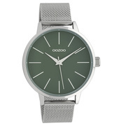 OOZOO C10006 Watch Timepieces steel silver-green 42 mm