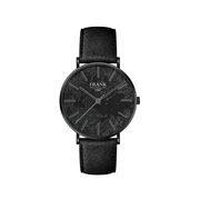 Frank 1967 7FW 0019 Watch steel/leather black 42 mm