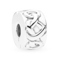 Pandora 798035 Clip-Stopper Charm Silver Knotted Hearts