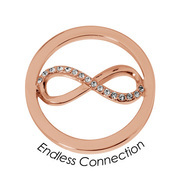 Quoins Disk 'Endless Connection' rose colored Medium QMB-48M-R