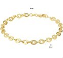 Bracelet Zilgold Anchor link yellow gold with silver core 5 mm 19 cm