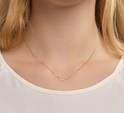 House collection 4020957 Necklace Yellow gold Infinity 1.0 mm 41.5 - 44.5 cm