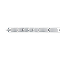 Slate 404.0107.21 Bracelet steel silver colored 21 cm