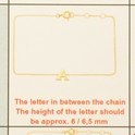 House Collection Bracelet Gold Letter Q 16.5 - 17.5 - 18.5 cm
