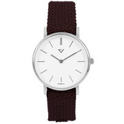 Prisma Ladies Watch P.1860.WE27 Leather Strap Silver