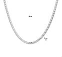 House collection 1021140 Silver Gourmet Necklace 3.0 mm x 50 cm