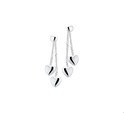 TFT Earrings Heart Silver Rhodium Plated Shiny 5 mm x 5 mm