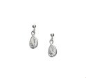 TFT Earrings Pearl Silver Rhodium Plated Shiny
