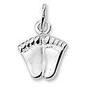 House collection 1321768 Silver Charm Feet 13.5 mm