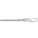 House collection Bracelet Silver Cord Diamonded 2.8 mm 19 cm