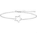 House collection Bracelet Silver Star 1.3 mm 16 + 3 cm