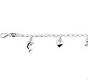 Home Collection Bracelet Silver Various Charms 15 cm