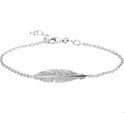 Home Collection Bracelet Silver Feather 1.8 mm 16.5 + 2.5 cm