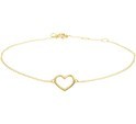 House collection Bracelet Gold Heart 0.8 mm 16 - 17 - 18 cm