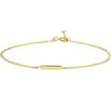 House collection Bracelet Gold Bar 1.1 mm 16.5 - 18.5 cm