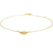 Home Collection Bracelet Gold Feather 0.8 mm 16 - 17 - 18 cm