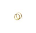 TFT Creoles Square Tube Yellow Gold Shiny 1 mm x 10 mm