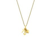House Collection 4021200 Necklace Yellow Gold Faith, Hope And Love 1.0 mm 41 + 4 cm