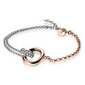 Zinzi ZIA1230 Bracelet silver and rose colored 19 cm