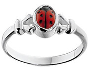 Home Collection Ring Ladybug Silver