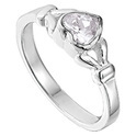 House collection Ring Heart Zirconia Silver