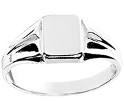 House Collection Engraving Ring Solid Silver