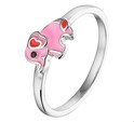 House collection Ring Elephant Silver Rhodium plated