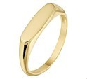 House Collection Engraving Ring Diamond Plated Yellow Gold