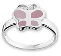 Home Collection Ring Butterfly Silver Rhodium Plated