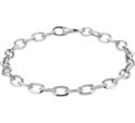 House collection Bracelet White gold Anchor 5.7 mm 19 cm