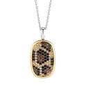 TI SENTO-Milano 6771LY Necklace with pendant Leopard print silver 16 x 37 mm 38-48 cm