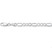 House collection Bracelet Silver Figaro 4.0 mm 18 cm