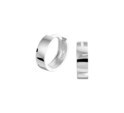 TFT Hoop Earrings With Hinge White Gold Shiny