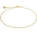 House Collection Anklet Anchor Diamond Cut 1.3 Mm 24 - 26 Cm Yellow Gold
