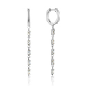 Ania Haie E018-12H Earrings Glow Drop Huggie Hoops silver 4.5 cm