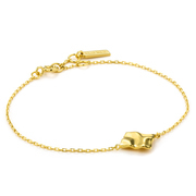 Ania Haie B017-02G Bracelet Crush Square gold colored 16.5-18.5 cm