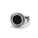 Rebel and Rose RR-RG010-S Ring Women Round Onyx silver-black